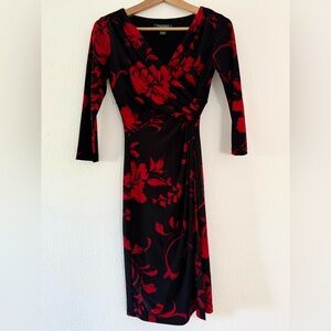 Ralph Lauren black and Red Wrap Dress